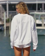 Ray Mock Neck Sweatshirt Pearl - Image 3