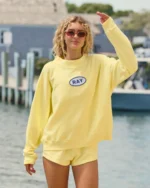 Ray Mock Neck Sweatshirt Sunny - Image 3