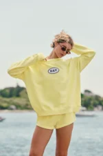 Ray Mock Neck Sweatshirt Sunny